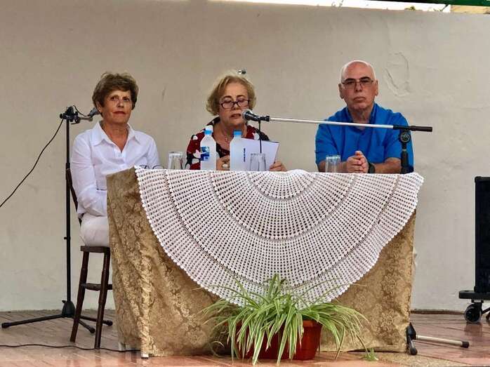 La vecina Manuela Cáceres Peña pronunció este viernes el pregón (Foto TA)